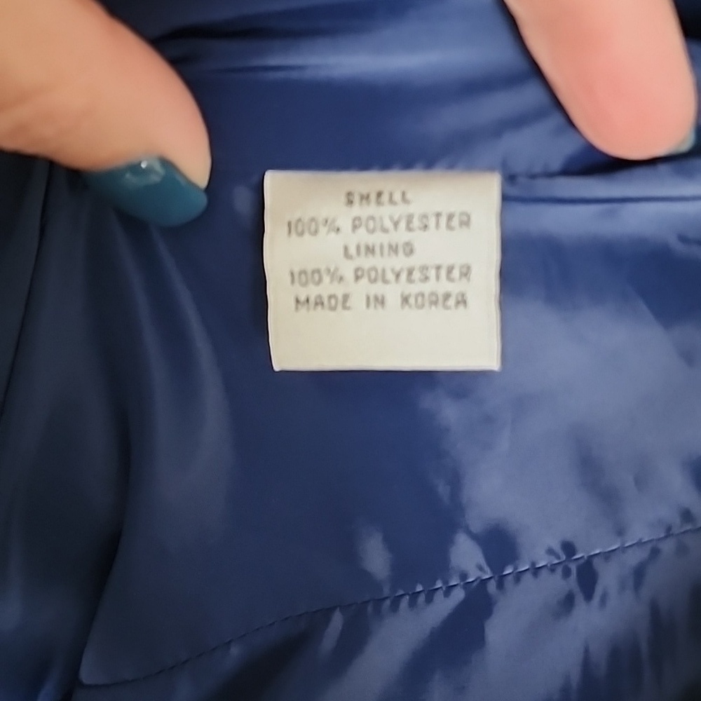 NWOT Talbots Suit Jacket Blazer Royal Blue Zip Front Size 6 - Picture 7 of 9